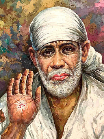 Shirdhi Sai Baba - Spiritual Art Painting by Raghuraman