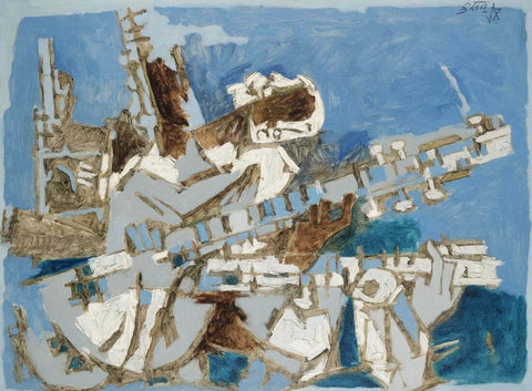 Sitar Player - Maqbool Fida Husain by M F Husain