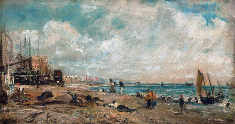 Sketch for The Marine Parade and Chain Pier Brighton 1826 - John Constable Painting by John Constable