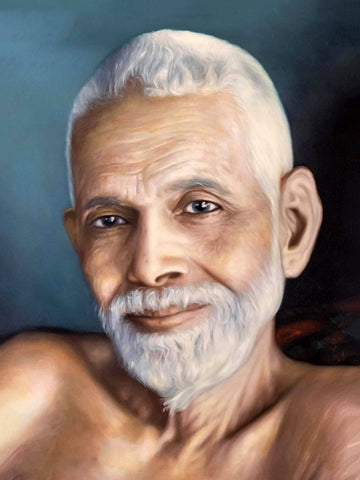 Sri Ramana Maharshi - Painting Poster by Raghuraman