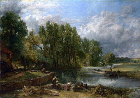 Stratford Mill - John Constable - English Countryside Landscape Painting by John Constable
