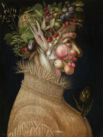 Summer - Giuseppe Arcimboldo c1563 - Masterpiece Painting - Life Size Posters by Giuseppe Arcimboldo