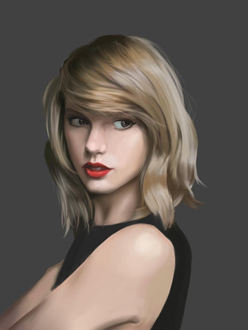 Taylor Swift - Digital Art - Fan Painting Poster - Life Size Posters by Tallenge Store