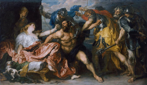 The Capture Of Samson - Peter Paul Rubens - Christian Art Painting - Life Size Posters by Peter Paul Rubens