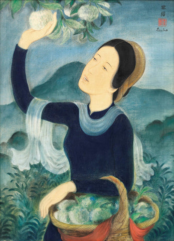 The Girl With Custard  Apples (La Jeune Fille Aux Pommes Cannelle) - Le Pho - Life Size Posters by Le Pho