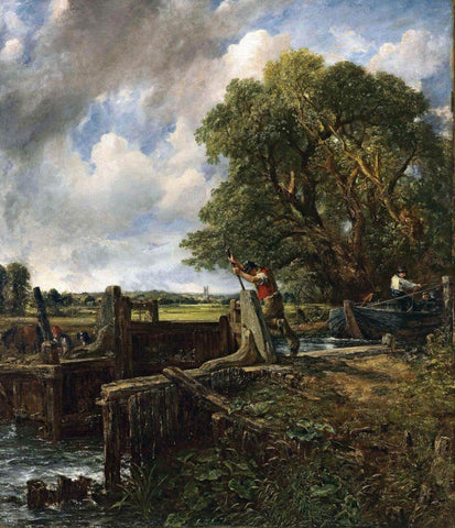 The Lock - John Constable - English Countryside Painting by John Constable