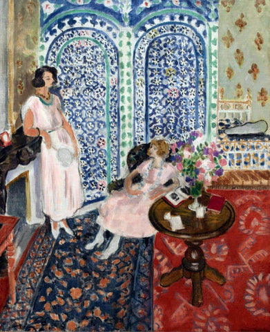 The Moorish Screen - Henri Matisse - Neo-Impressionist Art Painting by Henri Matisse