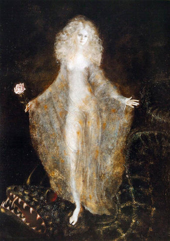 The Passenger - Leonor Fini - Surrealist Art Painting by Leonor Fini