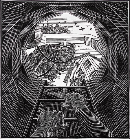The Well - M C Escher by M. C. Escher