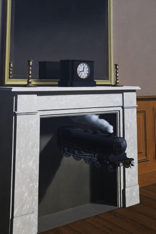 Time Transfixed - Rene Magritte Painting by Rene Magritte