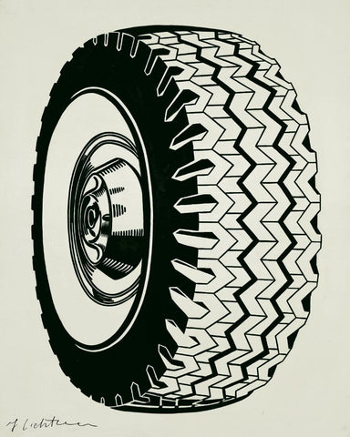 Tire - Roy Lichtenstein - Modern Pop Art Painting by Roy Lichtenstein