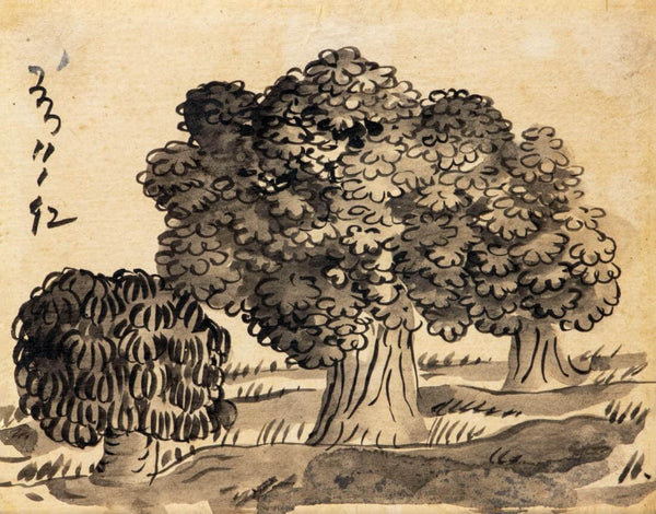 Trees Landscape - Nandalal Bose - Bengal School - Famous Indian Painting - Life Size Posters