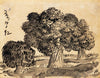 Trees Landscape - Nandalal Bose - Bengal School - Famous Indian Painting - Life Size Posters