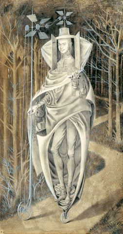 Vagabond - Remedios Varo - Surrealist Art Painting - Life Size Posters by Remedios Varo