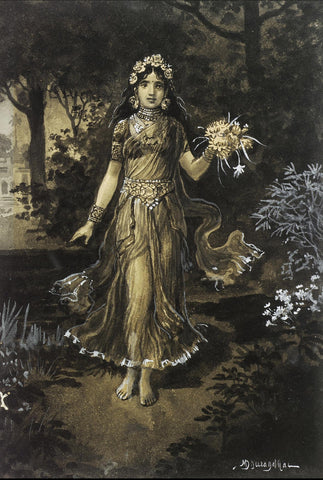 Vasant (Spring)- M V Dhurandhar - Indian Masters Artwork - Canvas Prints