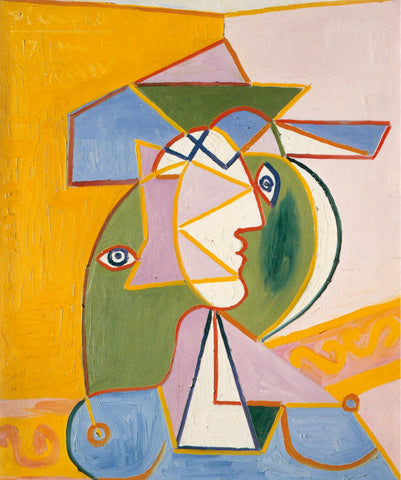 Woman With Hat (Femme au Chapeau) Marie-Therese Walter Portrait - Pablo Picasso Painting - Life Size Posters by Pablo Picasso