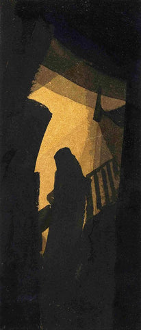 Woman on Staircase - Abanindranath Tagore by Abanindranath Tagore