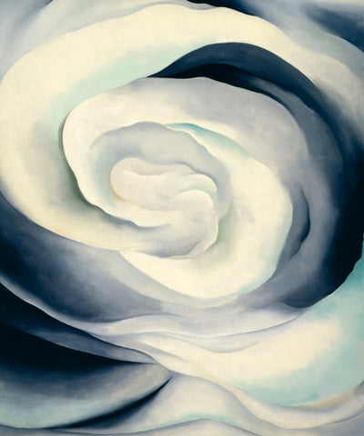 Abstraction White Rose - Canvas Prints by Georgia OKeeffe