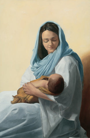 Mary Holding Jesus Christ by Sina Irani