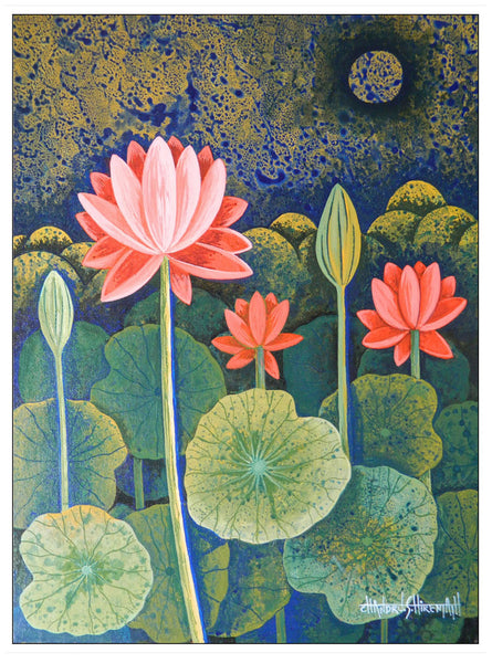 Lotus by Chandru S Hiremath | Tallenge Store | Buy Posters, Framed Prints & Canvas Prints