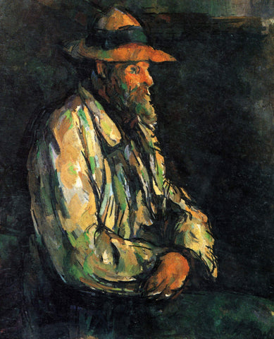 Porträt Des Vallier - Canvas Prints by Paul Cézanne