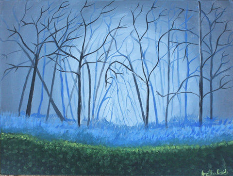 Misty Forest - Canvas Prints by Amritha Raxidi