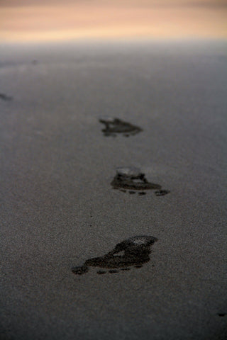 Footprints Of Happyness - Framed Prints