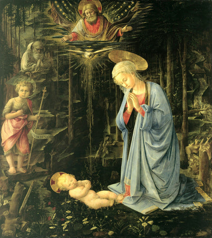 The Adoration In The Forest by Filippo Lippi