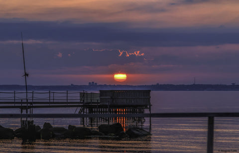 Early Morning Sun Rise Over Sweden by Loethen