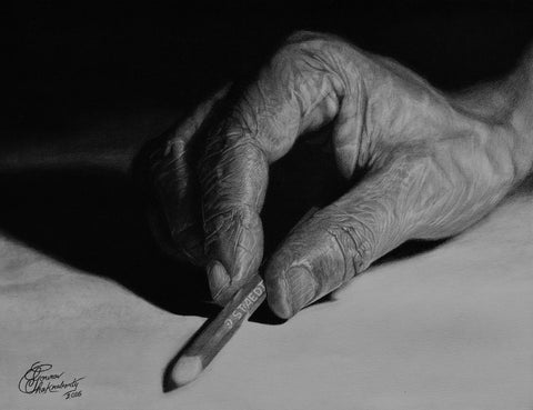 Maestro (Charcoal & Graphite On Paper) by Gourav Chakraborty