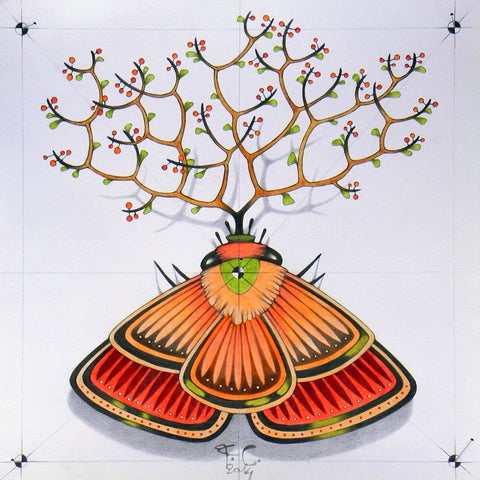 Tree Butterfly - Canvas Prints by Federico Cortese