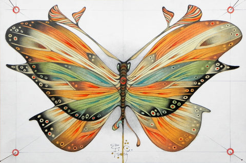 Big Coloured Butterfly - Posters by Federico Cortese