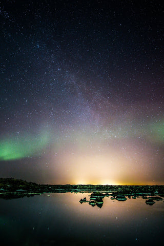 Aurora At The Blue Lagoon, Iceland. Shot At Christmas Eve 2014. by Hafsteinn Kröyer Eiðsson