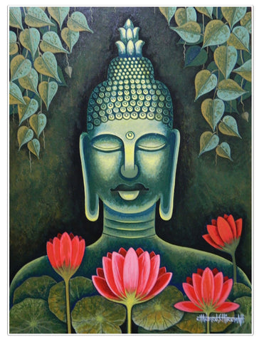 Buddha - Canvas Prints by Chandru S Hiremath