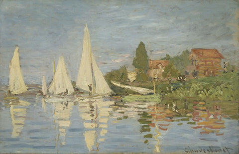 Regattas At Argenteuil - Life Size Posters by Claude Monet