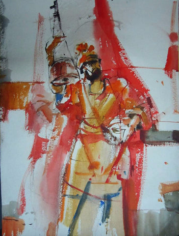 Baul - Canvas Prints by Kishore Ghosh