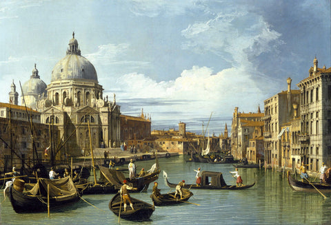 The Entrance To The Grand Canal, Venice by Canaletto