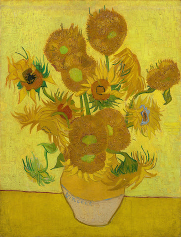Vase with Fifteen Sunflowers - Vincent van Gogh Masterpiece Painting by Vincent Van Gogh
