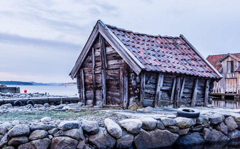 Old Boathouse - Large Art Prints by TStrand Photography