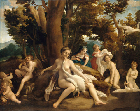Leda And The Swan - Life Size Posters by Antonio Allegri da Correggio