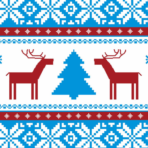 Traditional Christmas Stitch Design by Sina Irani