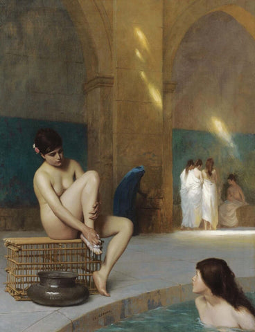 Women At Bath - Jean Leon Gerome by Jean Leon Gerome