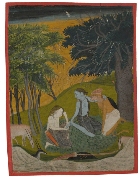 Indian Miniature Art - Ravana Palace - Large Art Prints