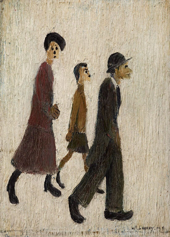 Group of Figures II by L S Lowry
