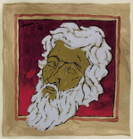 Self Portrait - Maqbool Fida Husain by M F Husain