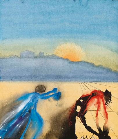 The Reunion of Ulysses and Penelope, 1969(Le retrouvailles de Ulysse et de Pénélope , 19690 - Salvador Dali Painting - Surrealism Art by Salvador Dali