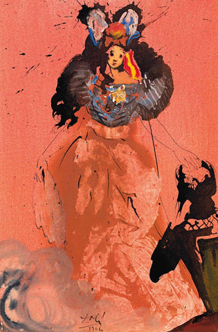 He called it Dulcinea del Toboso, 1964(La chiamò Dulcinea del Toboso , 1964) - Salvador Dali Painting - Surrealism Art by Salvador Dali