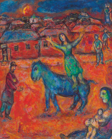 The Red Village (Au Village Rouge) - Marc Chagall by Marc Chagall