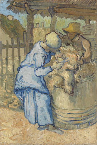 The Sheep-Shearer After Millet by Vincent Van Gogh