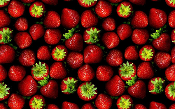 Red Blossom Strawberries - Art Prints